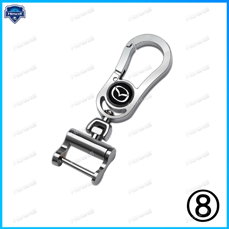 Móc khóa bằng hợp kim sáng tạo có logo cho xe Mazda