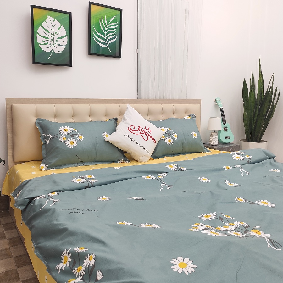Bộ Chăn ga gối 4 món cotton 908 Shop Kingroom chuyên ga giường , bọc nệm | BigBuy360 - bigbuy360.vn