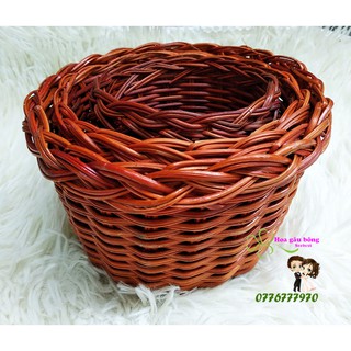 Combo set 3 giỏ mây tre cắm hoa