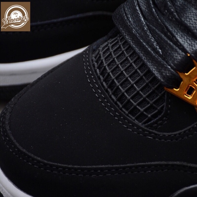 FALE xa kho [XẢ KHO] Giầy Air Jordan 4 Royalty black đen đế trắng thời trang, sneaker nam nữ ! :