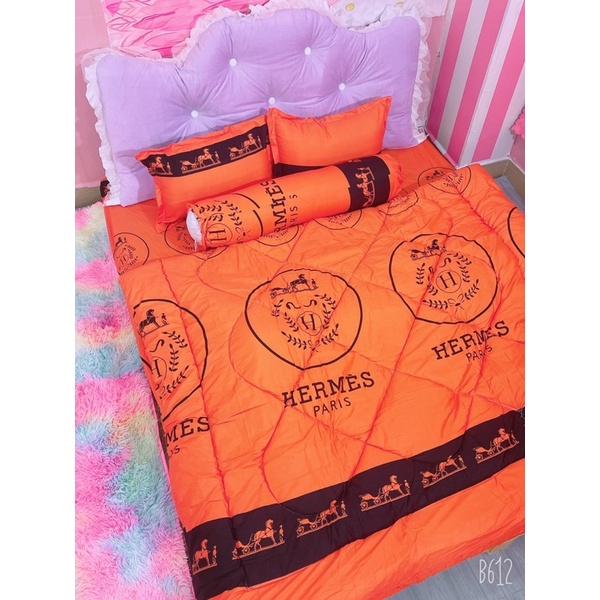 Trọn Bộ 5 Món Chăn Phao Dày Dặn Y Hình - Chất Liệu Poly