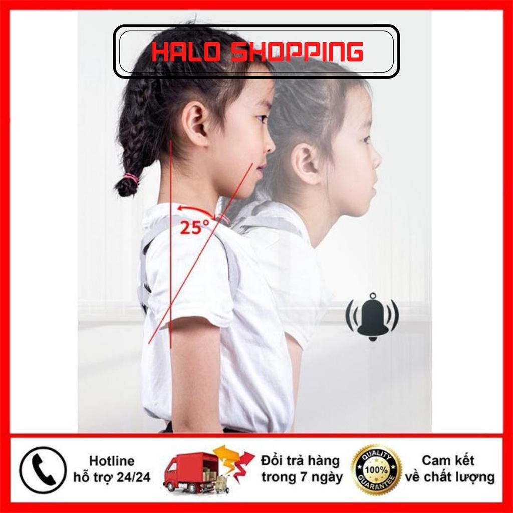 Đai Chống Gù Lưng Thông Minh Trẻ Em Báo Rung Nhật Bản