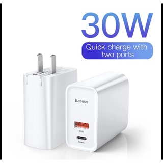 Củ sạc nhanh Baseus Speed PPS Quick charger 3.0 30W USB + Type C (BS-EU905)