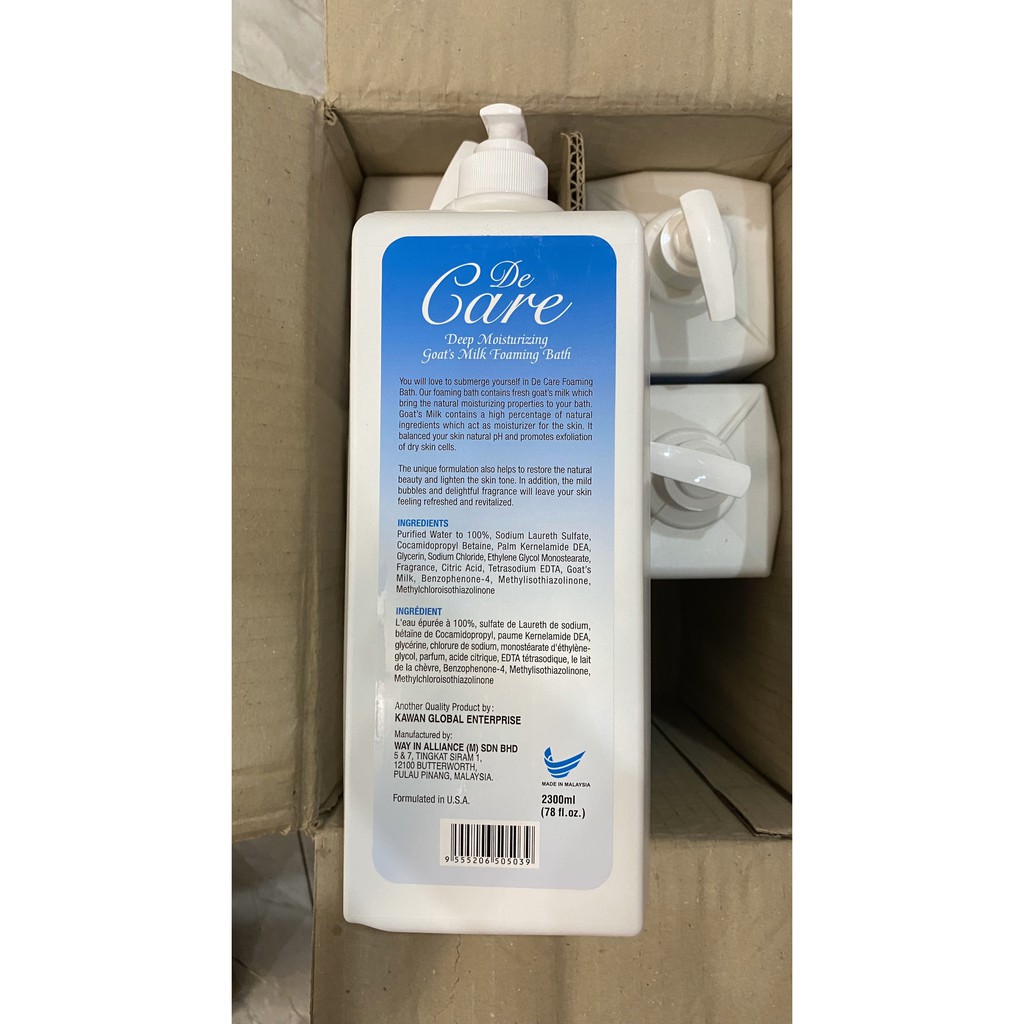 Sữa Tắm De Care 2300ml Xuất Xứ Malaysia