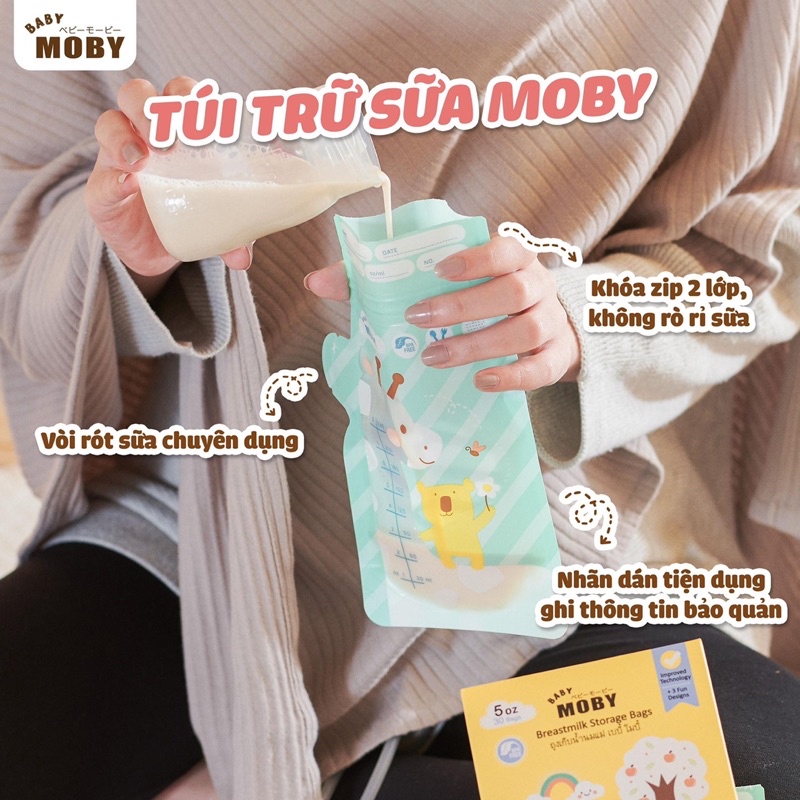 Túi trữ sữa Moby 150ml /240ml