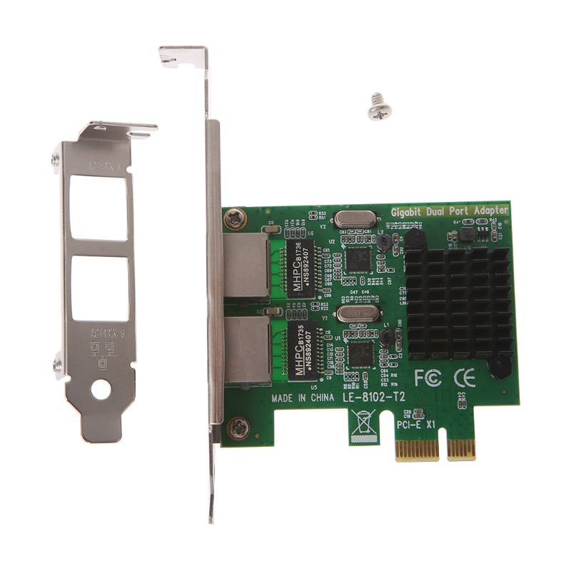 Card mạng 2 cổng PCI-e X1 Gigabit Ethernet 10/ 100/ 1000Mbps | BigBuy360 - bigbuy360.vn