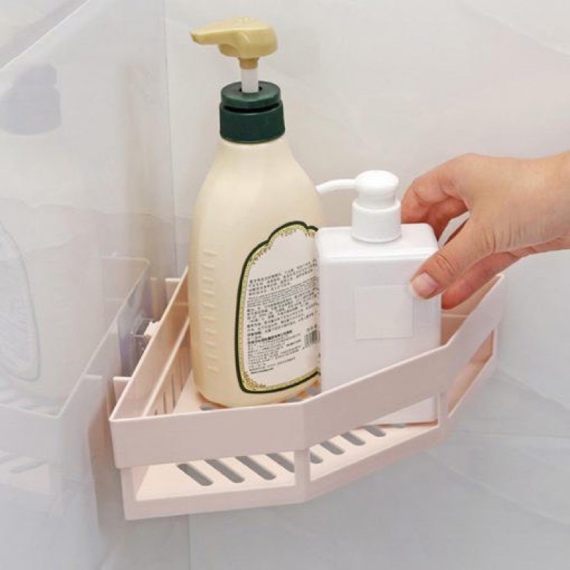 KỆ GÓC TAM GIÁC DÁN TƯỜNG PHÒNG TẮM NHÀ BẾP