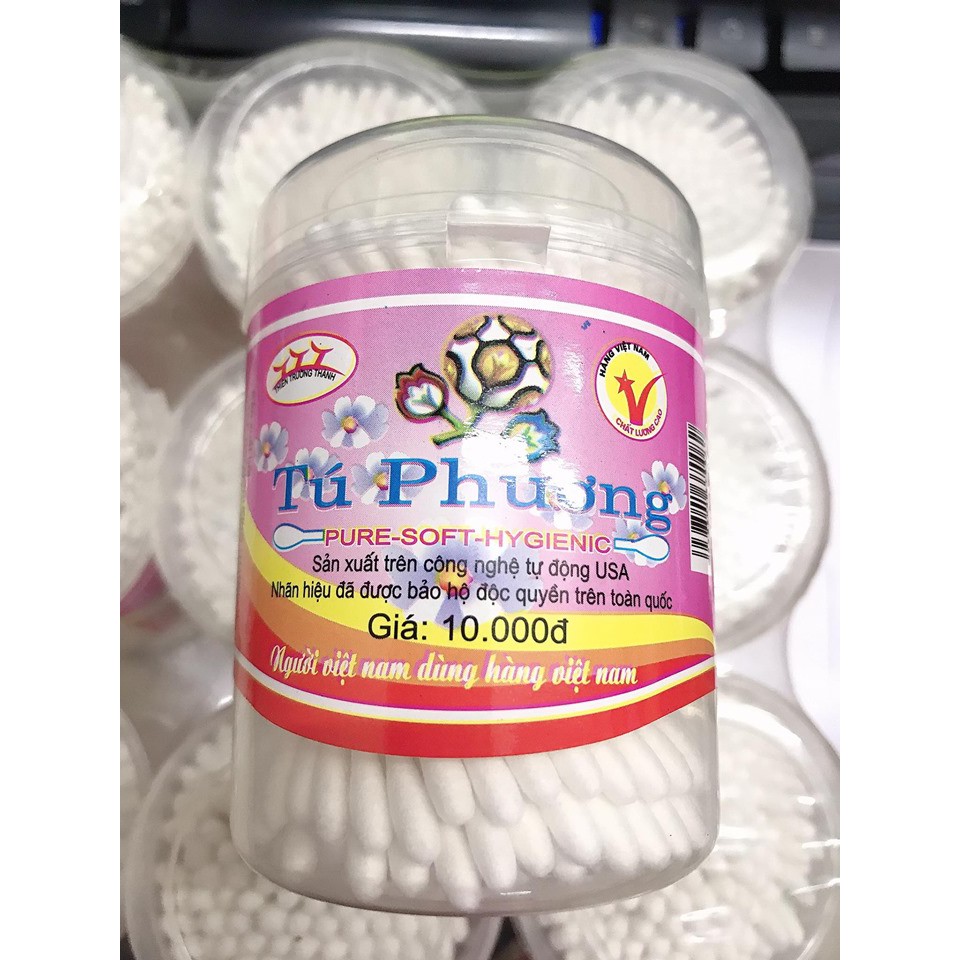 [Mã FMCG8 giảm 8% đơn 500K] Tăm bông cho trẻ Tăm bông sơ sinh, bông ngoáy tai, đồ sơ sinh