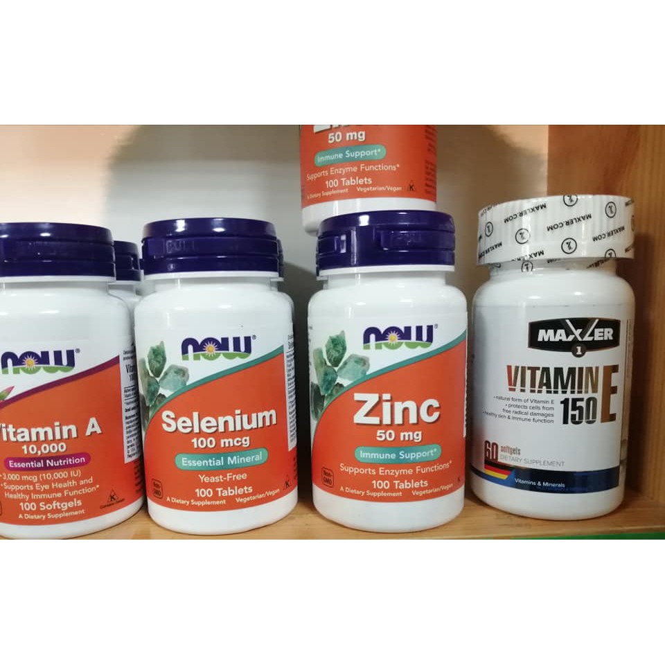 VEGAN -Viên uống bổ sung Kẽm ZinC 50mg 100 viên của hãng NOW Thuần Chay