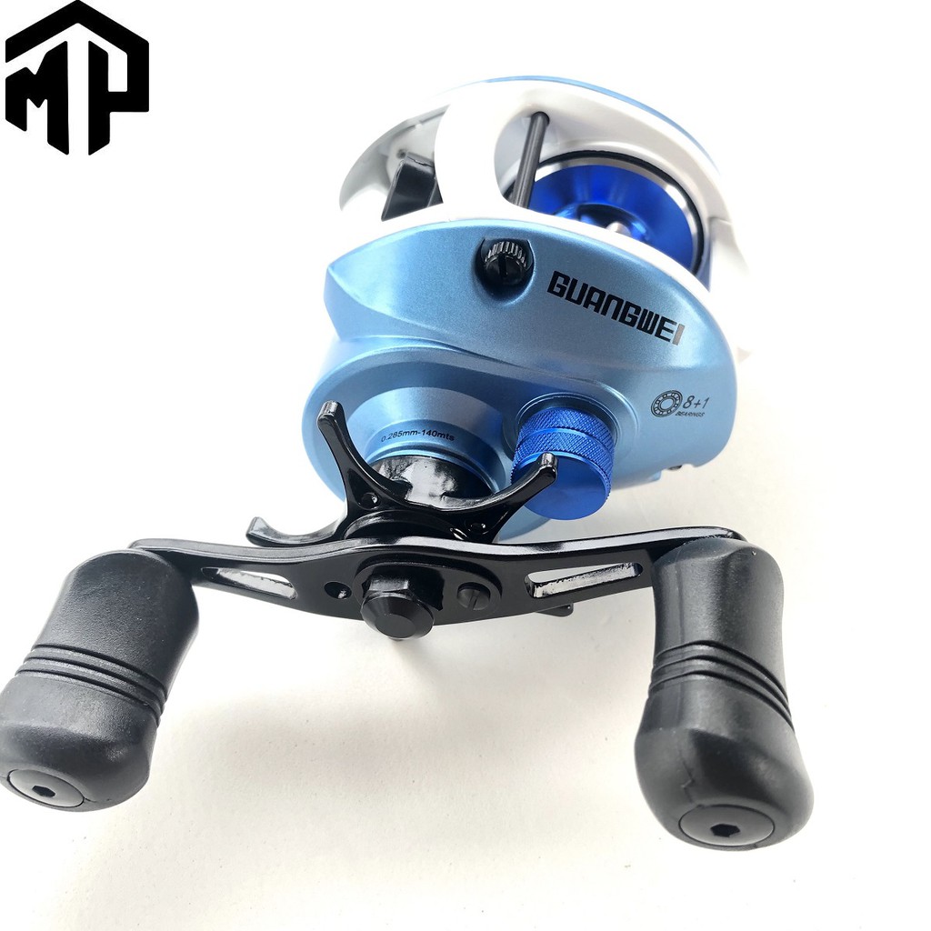 Máy câu ngang GW tay trái 3322 xanh , chính hãng Trắng Xanh hàng chuẩn y hìnhg