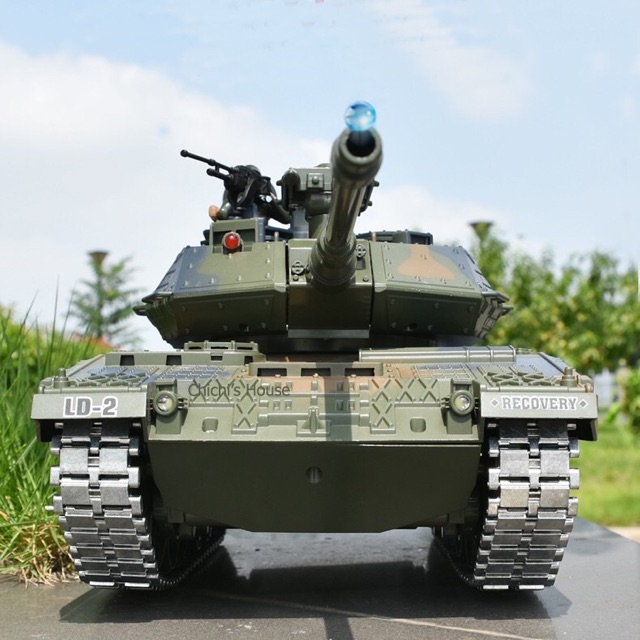 Đồ chơi xe tăng điều khiển chạy xích kim loại Leopard 2A4