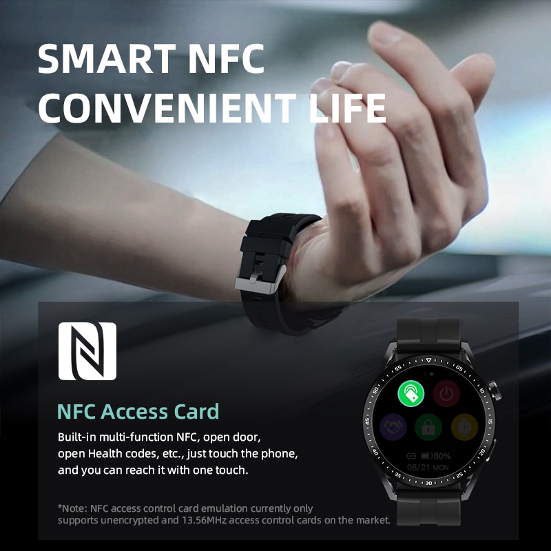 Đế Sạc Không Dây HW3 Pro NFC Bluetooth Hỗ Trợ Giọng Nói Cho Đồng Hồ Thông Minh 2022