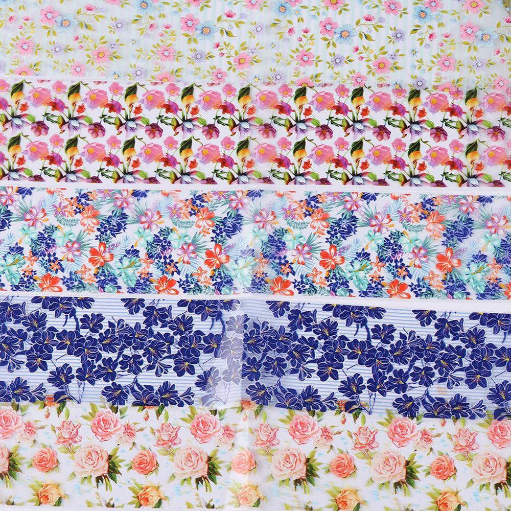 Bộ 10 Miếng Dán Trang Trí Móng Tay Họa Tiết Ren Hoa Holographic