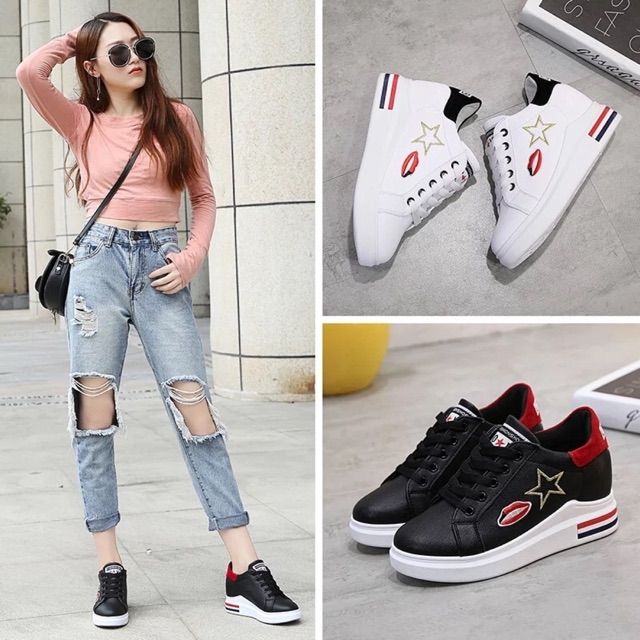 (Hàng order 5 ngày) giày thể thao đế độn nữ
