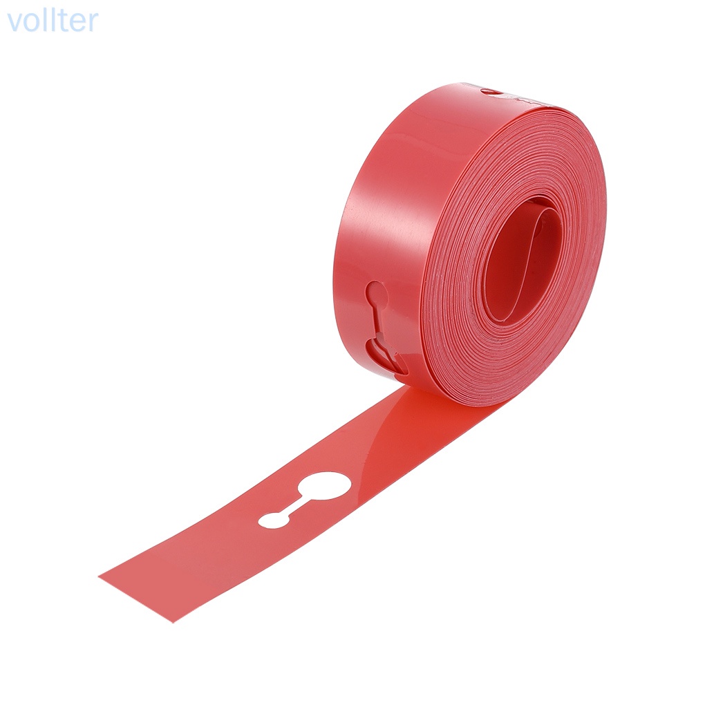 Cuộn Băng Keo Dán Bong Bóng Hai Lỗ Bằng Nhựa Màu Đỏ Trang Trí Tiệc Diy