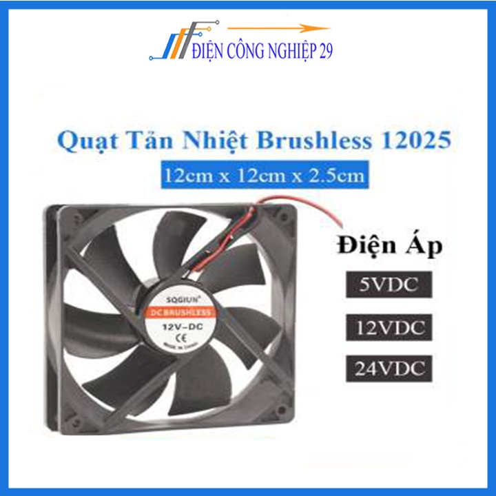 Quạt Tản Nhiệt Brushless 12025 12x12x2.5cm