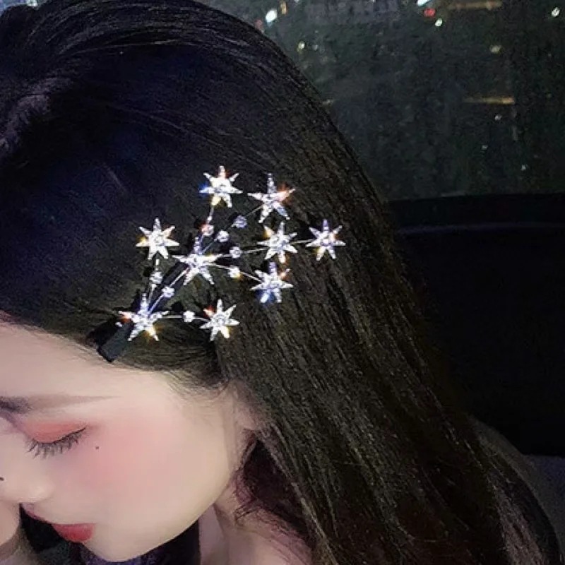Set 2 Kẹp Tóc Hình Ngôi Sao/Cây Xinh Xắn