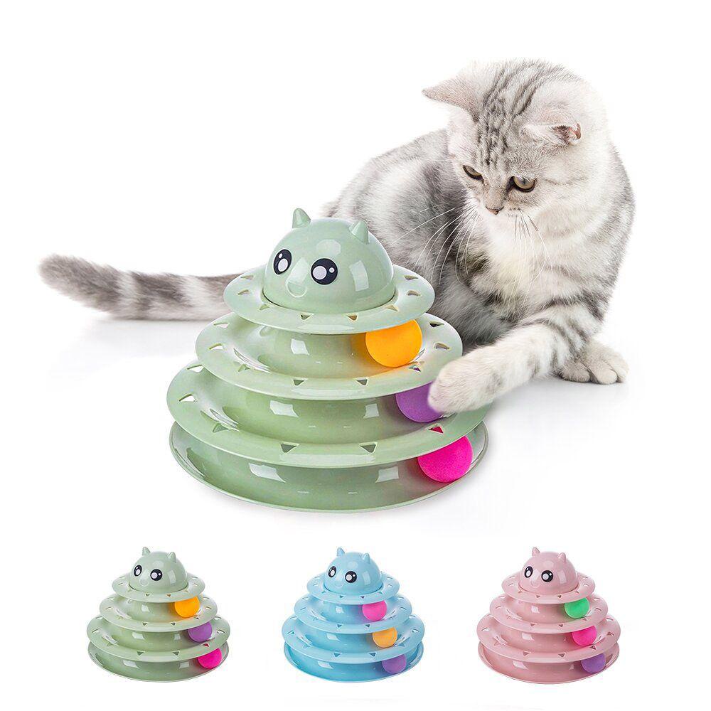 Đồ Chơi Tháp Bóng Lăn Tương Tác Thú Cưng