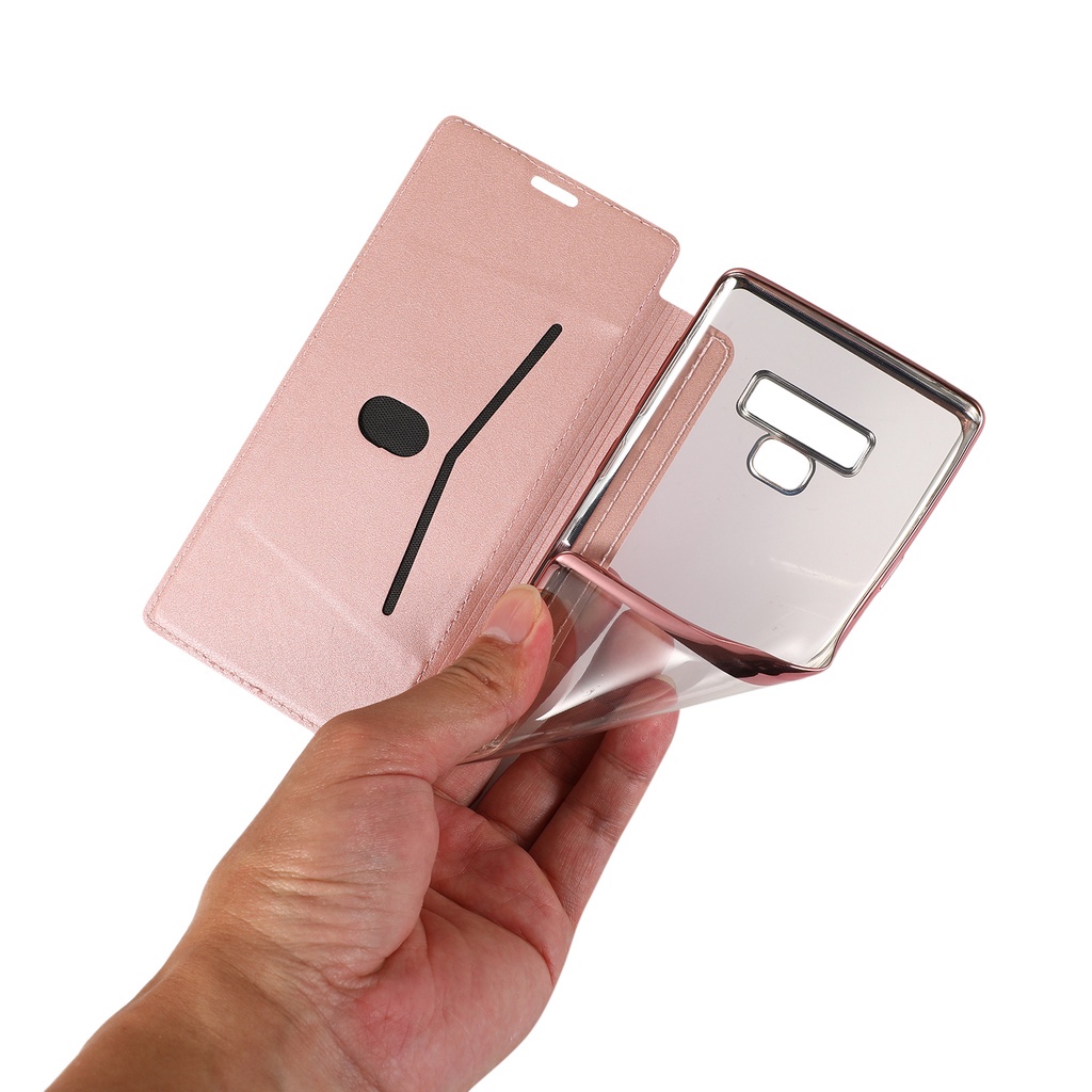 Bao da điện thoại PU nắp lật vân đá cẩm thạch có ngăn thẻ cho Samsung Galaxy S10 S9 S8 Plus S10+ S9+ S8+ S10E Note 9 8