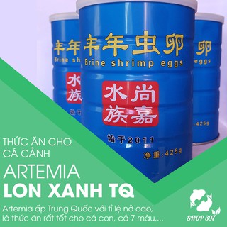 Trứng artemia ấp nở lon xanh 425gram