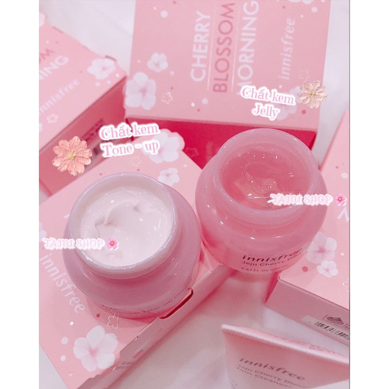 SET KEM DƯỠNG DA INNISFREE JEJU CHERRY BLOSSOM MORNING