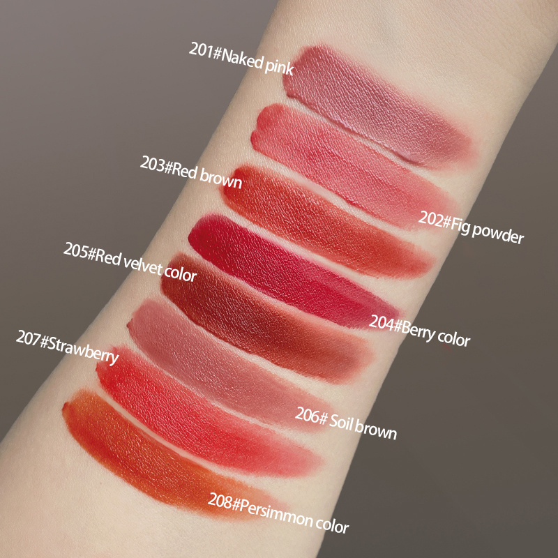 WODWOD Matte Velvet Lipstick Waterproof And Sweat-proof Rich Color Lipstick 8 colors