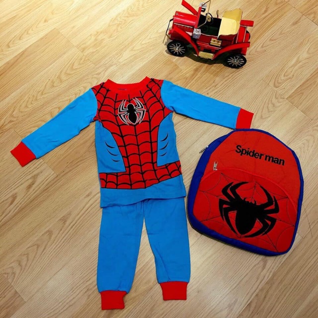 Bộ quần áo người nhện Spider Man hàng xuất đủ size