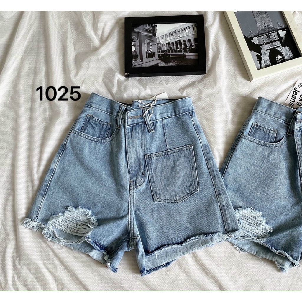 Quần short jean nữ rách size đại từ 40kg đến 75kg mẫu quần short rách lưng cao hàng VNXK thời trang bigsize 2KJean