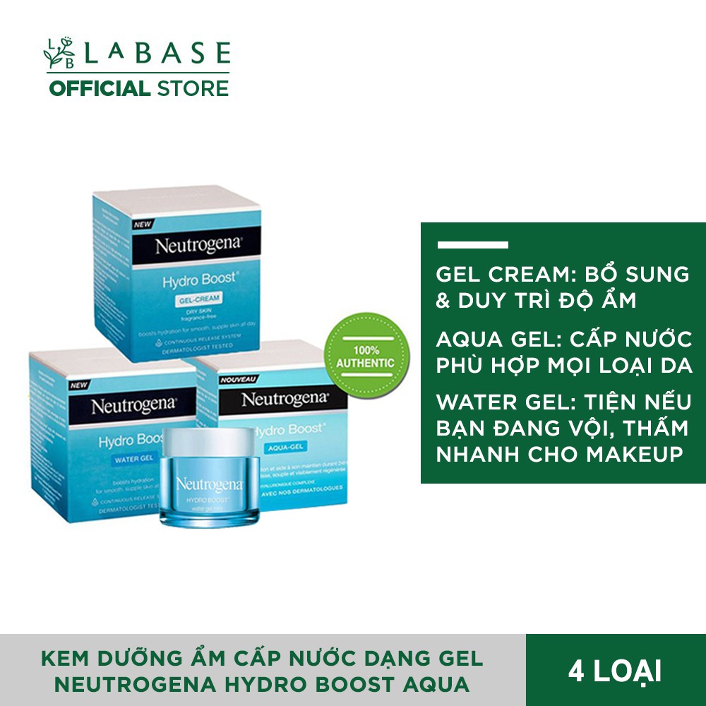 [Mã SKAMSALE8 giảm 10% đơn 200K] Neutrogena Hydro Boost Aqua Gel, Gel Cream, Water Gel - Kem Dưỡng Ẩm Cấp Nước Dạng Gel