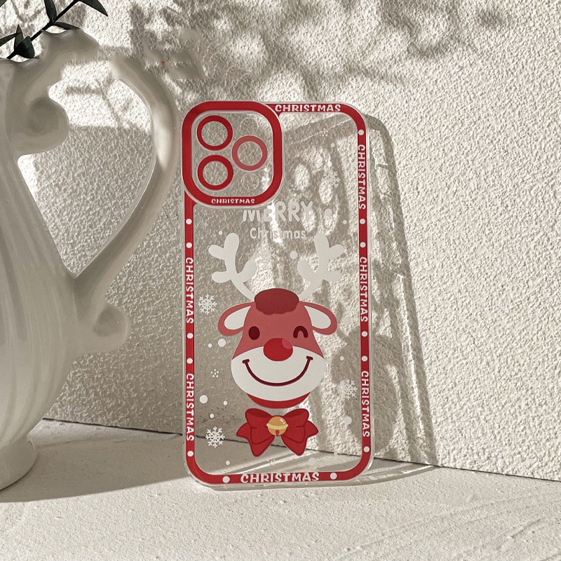Ốp Điện Thoại TPU Dẻo In Hình Giáng Sinh Tuần Lộc IPhone11 12Pro 12Promax 12Promax 11PRO 11PROMAX 13 13PRO 13PROMAX Xs Max XR 7 8 Plus