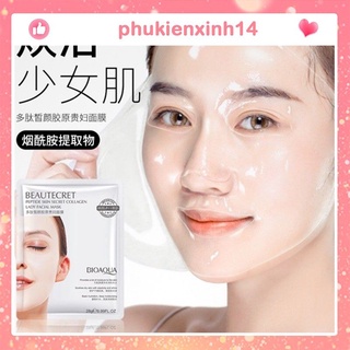MẶT NẠ thạch Trong Suốt Bioqua - Mặt nạ thạch collagen cấp nước giúp da căng bóng mịn màng mask nội địa