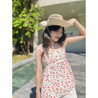 Áo hai dây chất đũi lạnh mềm mịn mát