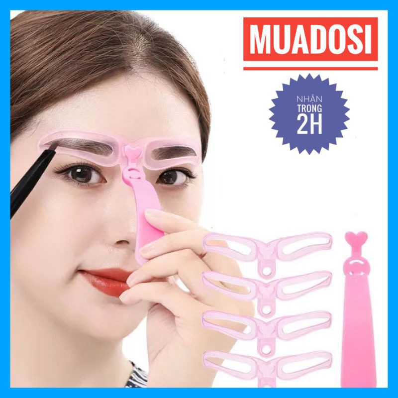 Bộ 4 Khuôn Kẻ Chân Mày Đẹp Tiện Dụng