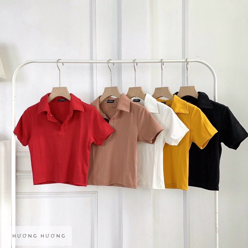 Áo croptop PLO cổ trụ - chất vải mềm mịn dày dặn co dãn, form ôm nhẹ khoe dá | WebRaoVat - webraovat.net.vn