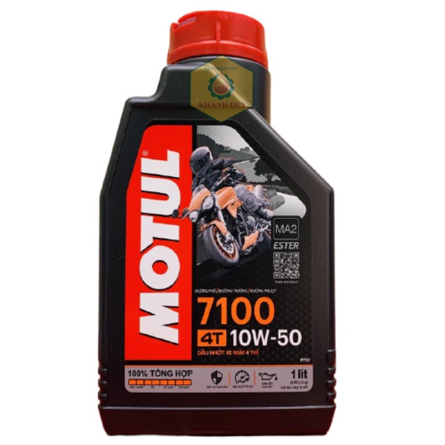 [CHÍNH HÃNG] Nhớt Motul 7100 10W50 1L, Nhớt Tổng Hợp 100%, Nhớt Xe Máy 4 Thì Dành Cho Xe Số Công Suất Cao MTSN1L