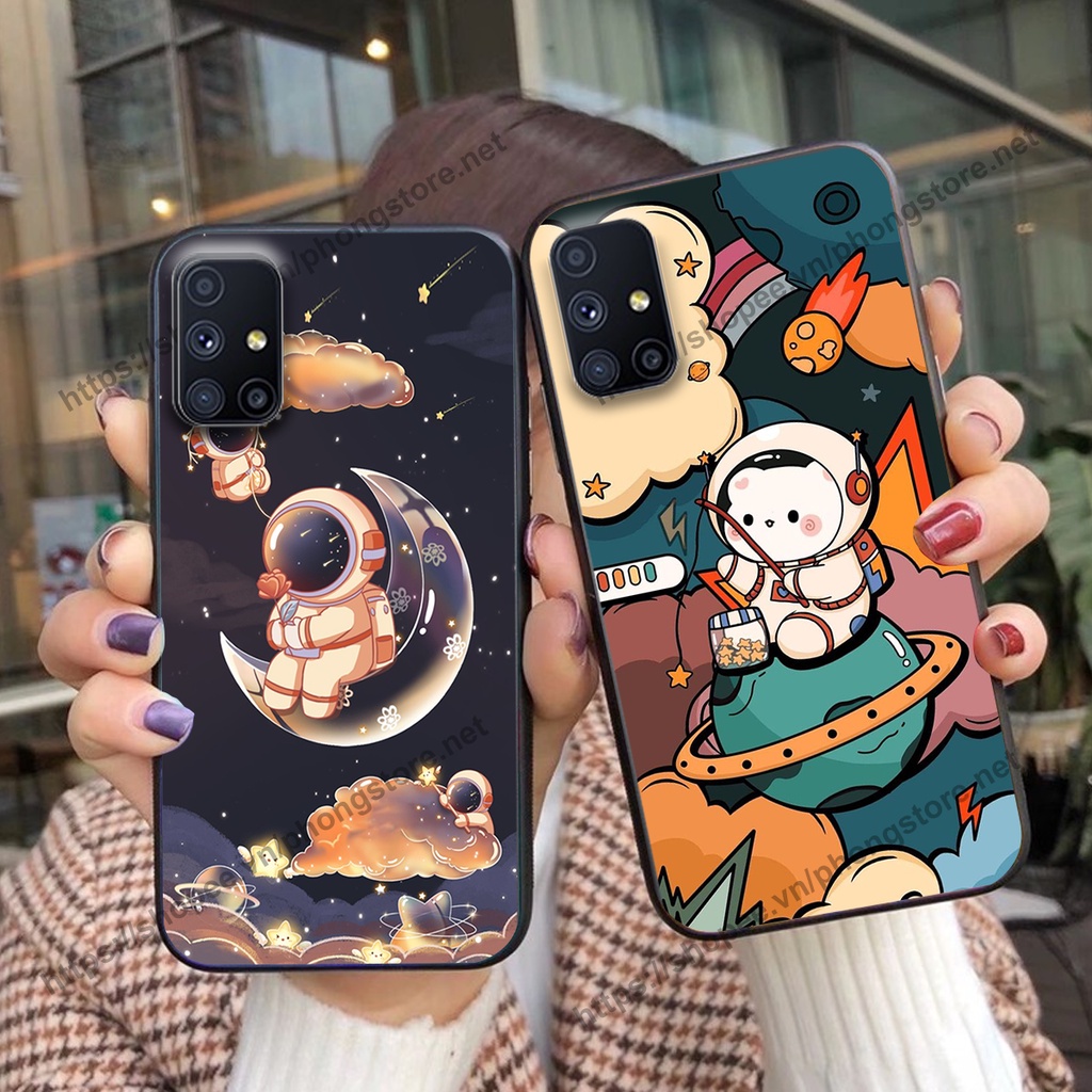 Ốp lưng Samsung M51 vũ trụ phi hành gia cực hot siêu cute-rẻ-bền