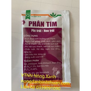 Phân Tím Chuyên dùng cho Thanh Long giúp nụ Phì Trái - Neo Trái Bộ 5 gói