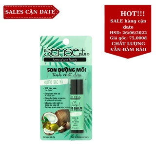 SON DƯỠNG MÔI NAKED KISS BALM SENSE PLUS HƯƠNG BẠC HÀ 5G (SALES XẢ HÀNG CẬN DATE)
