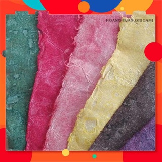 Giấy Dó Loang - Giấy dó truyền thống lên màu, smooth Processed Do