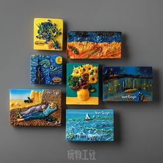Nam châm dán trang trí tủ lạnh hình tranh Van Gogh