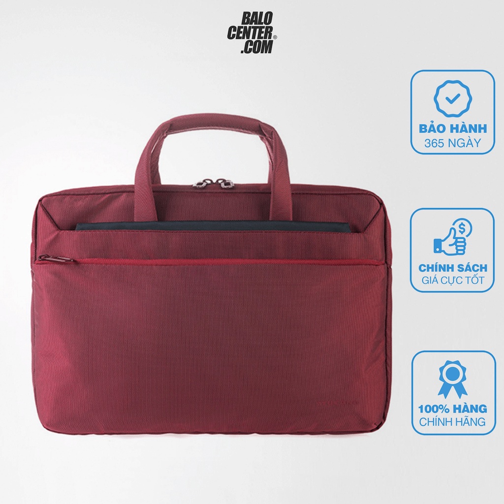 Túi Xách Laptop Công Sở Tucano Work Out 3 Slim 13" Bag Red Chống Sốc Laptop, Trượt Nước Tốt - Balocenter