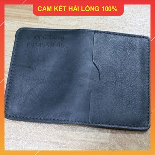 Da bò 100% - hàng cao cấp ví nam mini pullup wax