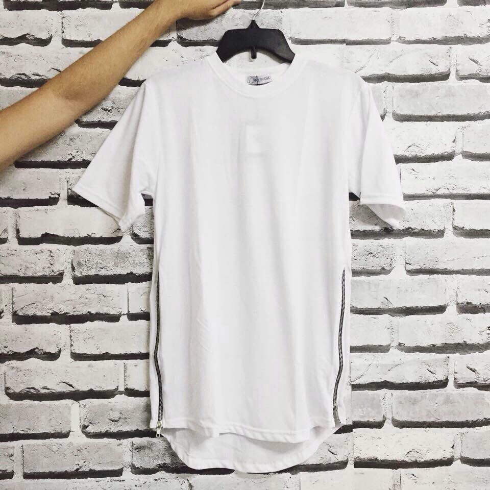 &lt;FREE SHIP&gt; Áo thun vạt bầu dây kéo 2 bên vải cotton co giãn
