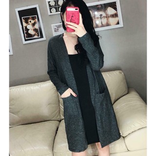 Cardigan dáng dài 2 màu