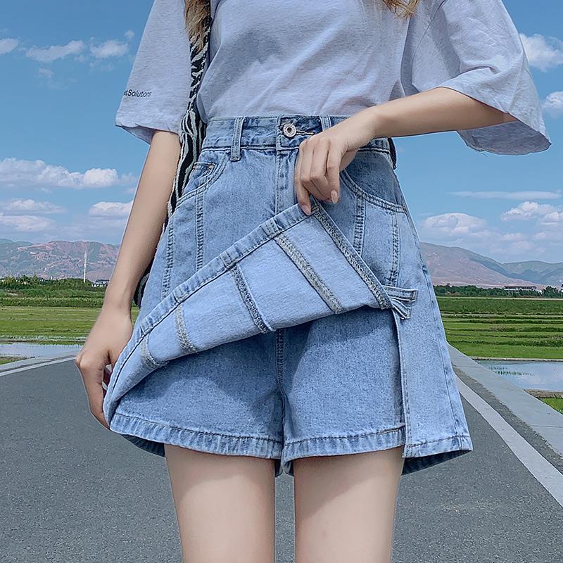 Chân Váy Denim Chữ a Lưng Cao Thời Trang Dành Cho Nữ