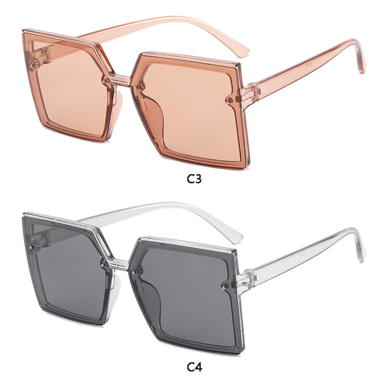 Kính Mát Gọng Vuông Bản Lớn Chống Tia UV Thời Trang Âu Mỹ Cho Nam Và Nữ