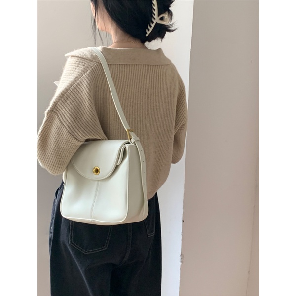 Áo Khoác cardigan Dệt Kim Tay Dài Màu Trơn Phong Cách Hàn Quốc Thời Trang Mùa Thu Hàng Mới