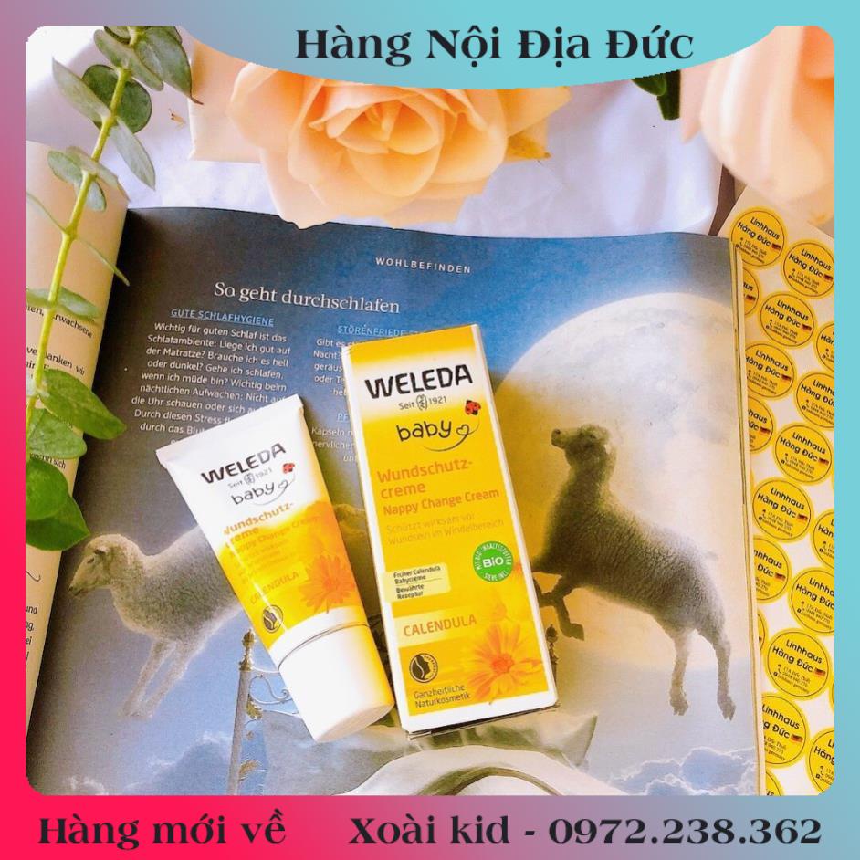 Kem chống hăm Weleda Đức hữu cơ CAO CẤP (chuẩn Đức) Organic BIO -Nội địa Đức Đủ Bill