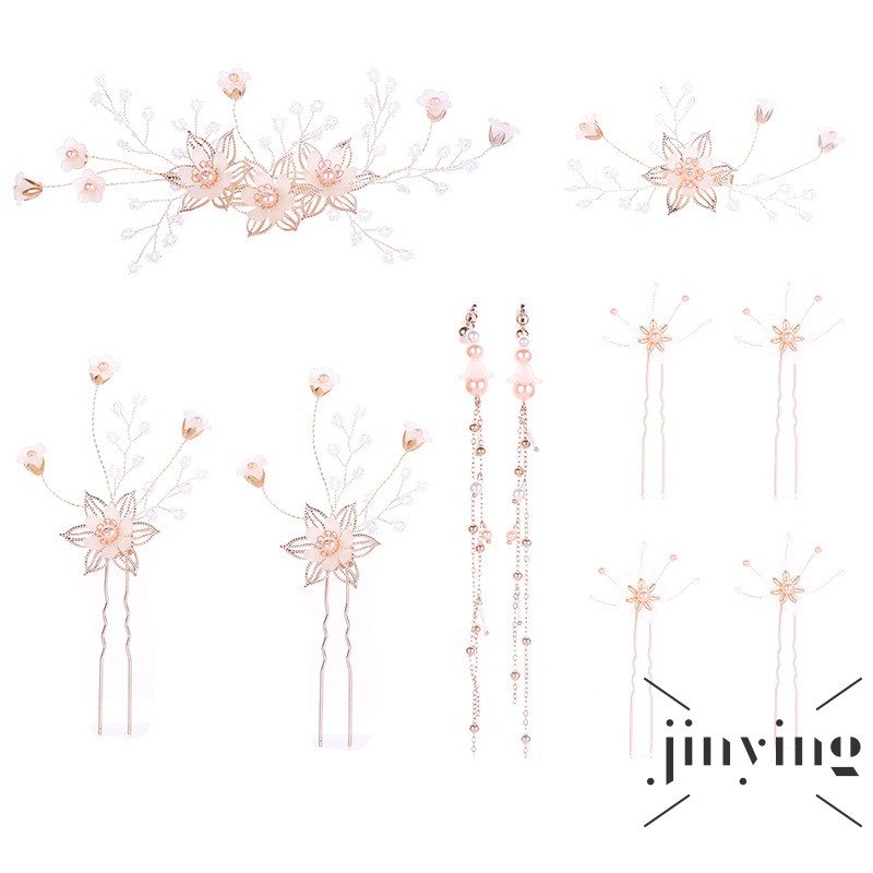 GETNOIVAS Cài tóc / khuyên tai đính ngọc trai phong cách thời trang cho bé trái / bé gái