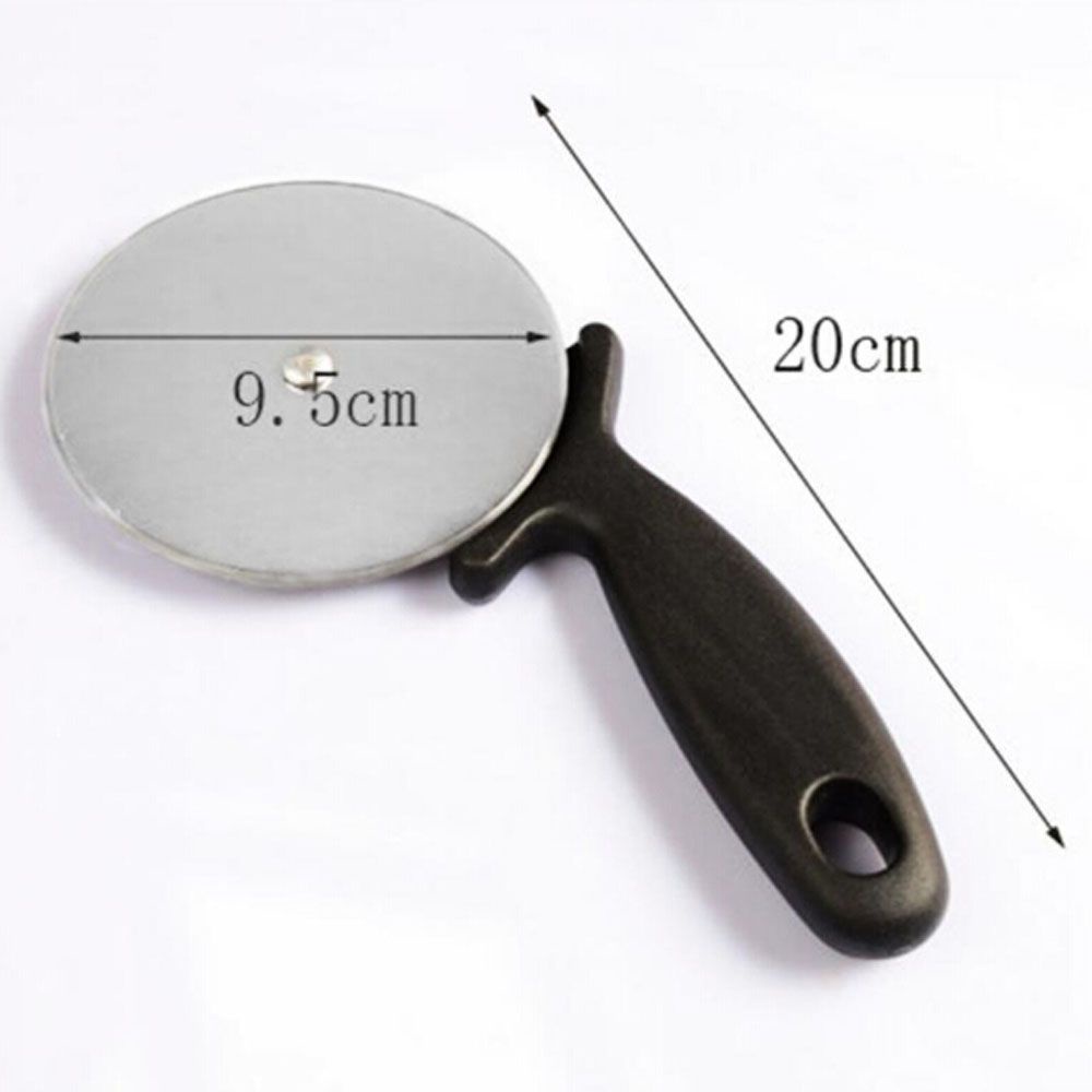 Dụng cụ cắt bánh pizza hình tròn bằng thép không gỉ tiện dụng cho nhà bếp